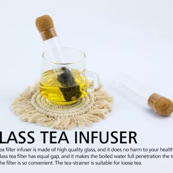 Tea Strainer Accessories Glass Test Tube Tea Strainer Glass Tube Tea Infuser - Picture 12 of 16